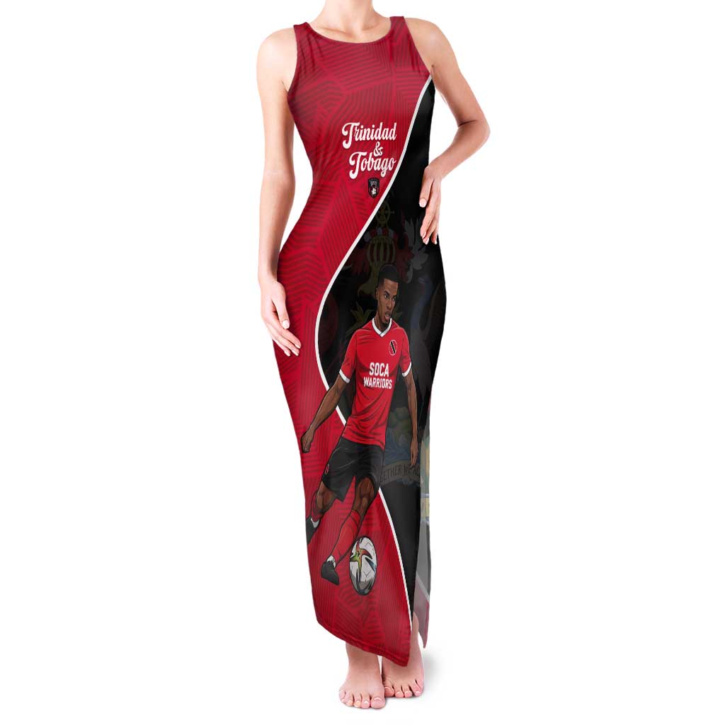 Custom Trinidad and Tobago Football Tank Maxi Dress 2025 Go Champions - Wonder Print Shop