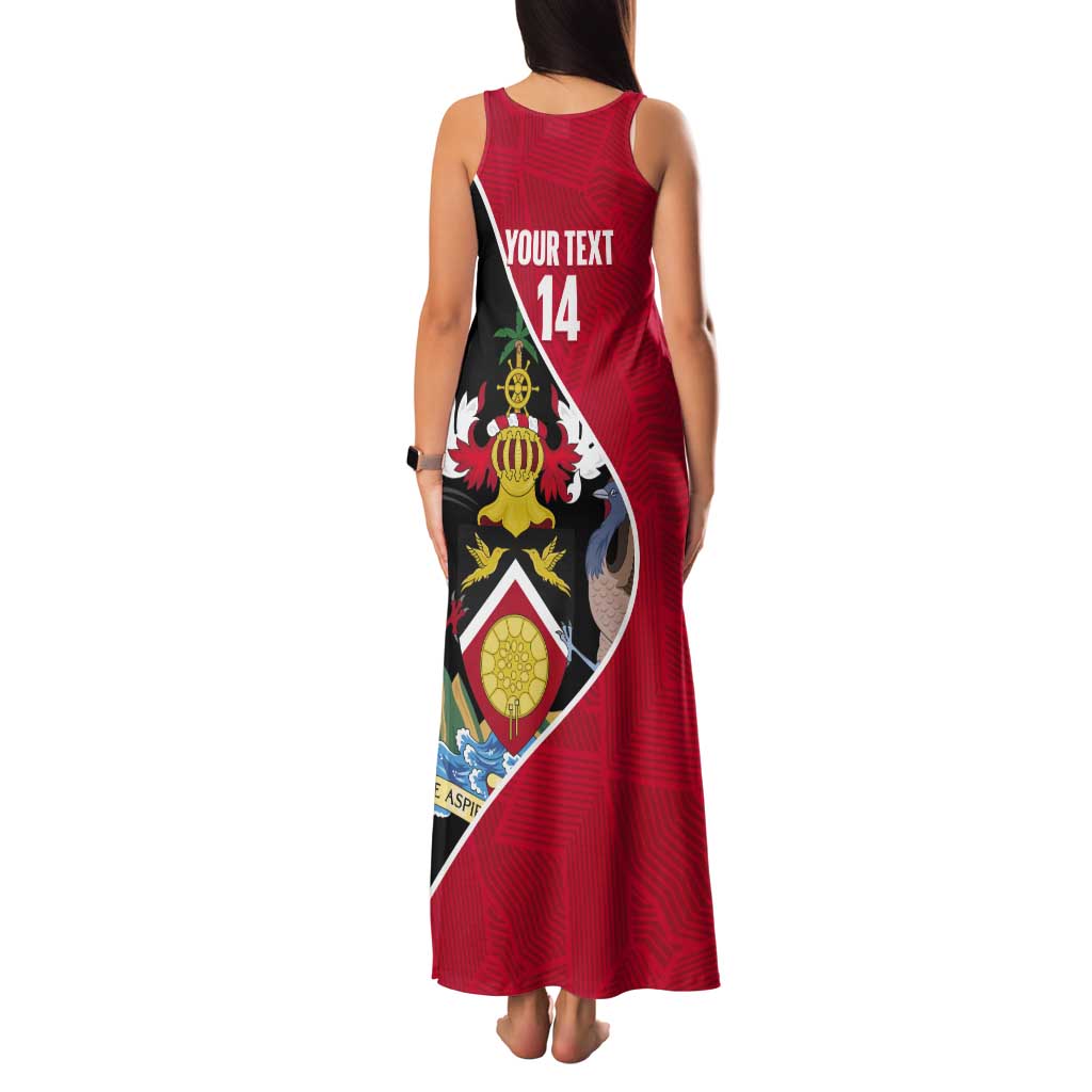 Custom Trinidad and Tobago Football Tank Maxi Dress 2025 Go Champions - Wonder Print Shop
