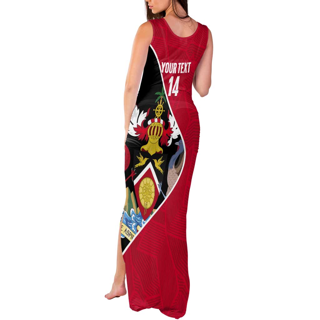Custom Trinidad and Tobago Football Tank Maxi Dress 2025 Go Champions - Wonder Print Shop