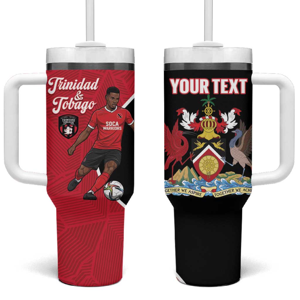 Custom Trinidad and Tobago Football Tumbler With Handle 2025 Go Champions - Wonder Print Shop
