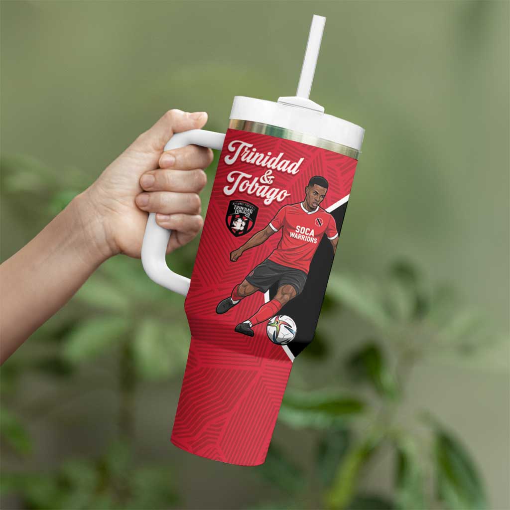 Custom Trinidad and Tobago Football Tumbler With Handle 2025 Go Champions - Wonder Print Shop