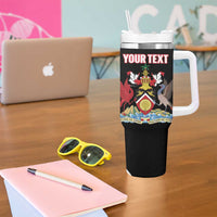 Custom Trinidad and Tobago Football Tumbler With Handle 2025 Go Champions - Wonder Print Shop