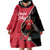 Custom Trinidad and Tobago Football Wearable Blanket Hoodie 2025 Go Champions - Wonder Print Shop
