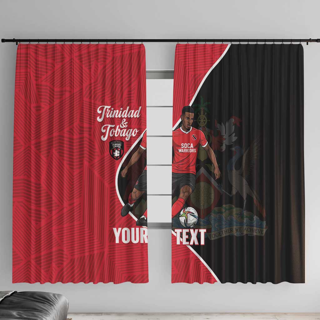 Custom Trinidad and Tobago Football Window Curtain 2025 Go Champions - Wonder Print Shop