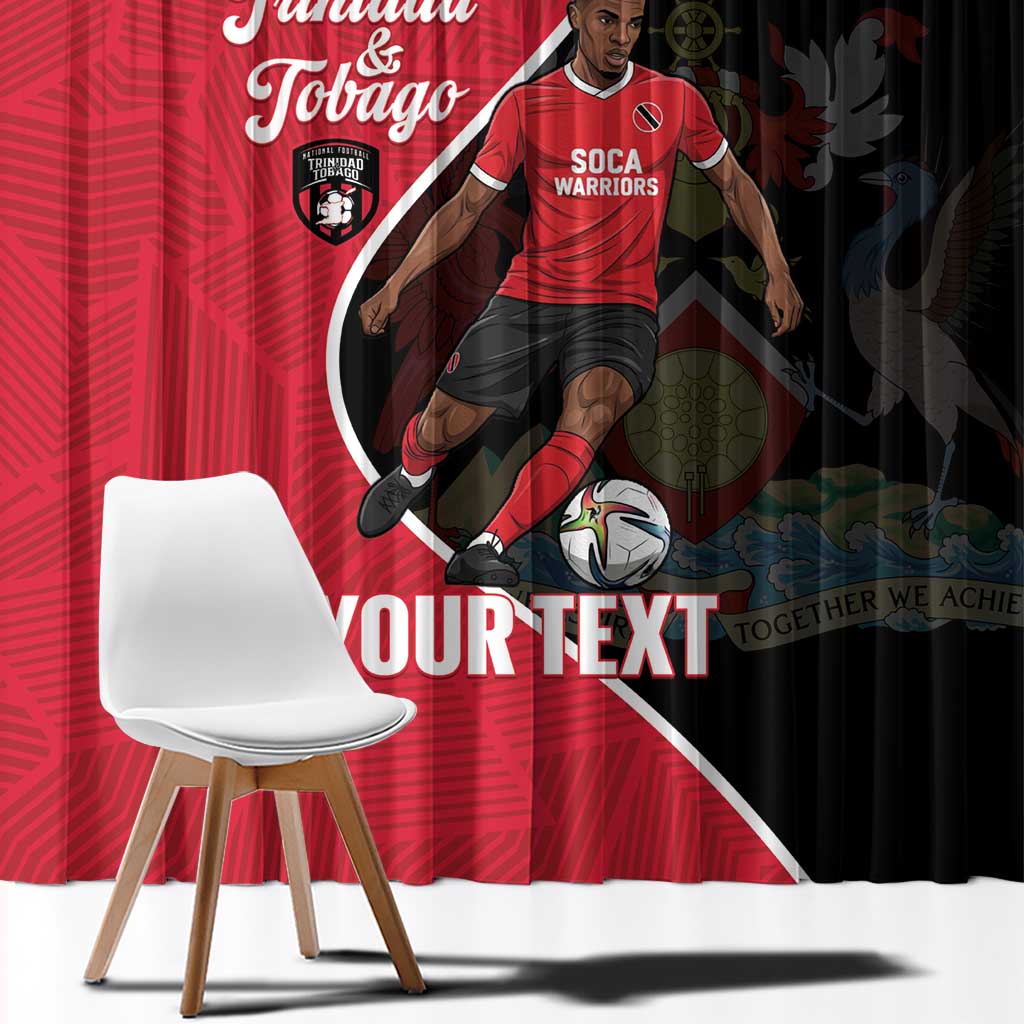 Custom Trinidad and Tobago Football Window Curtain 2025 Go Champions - Wonder Print Shop