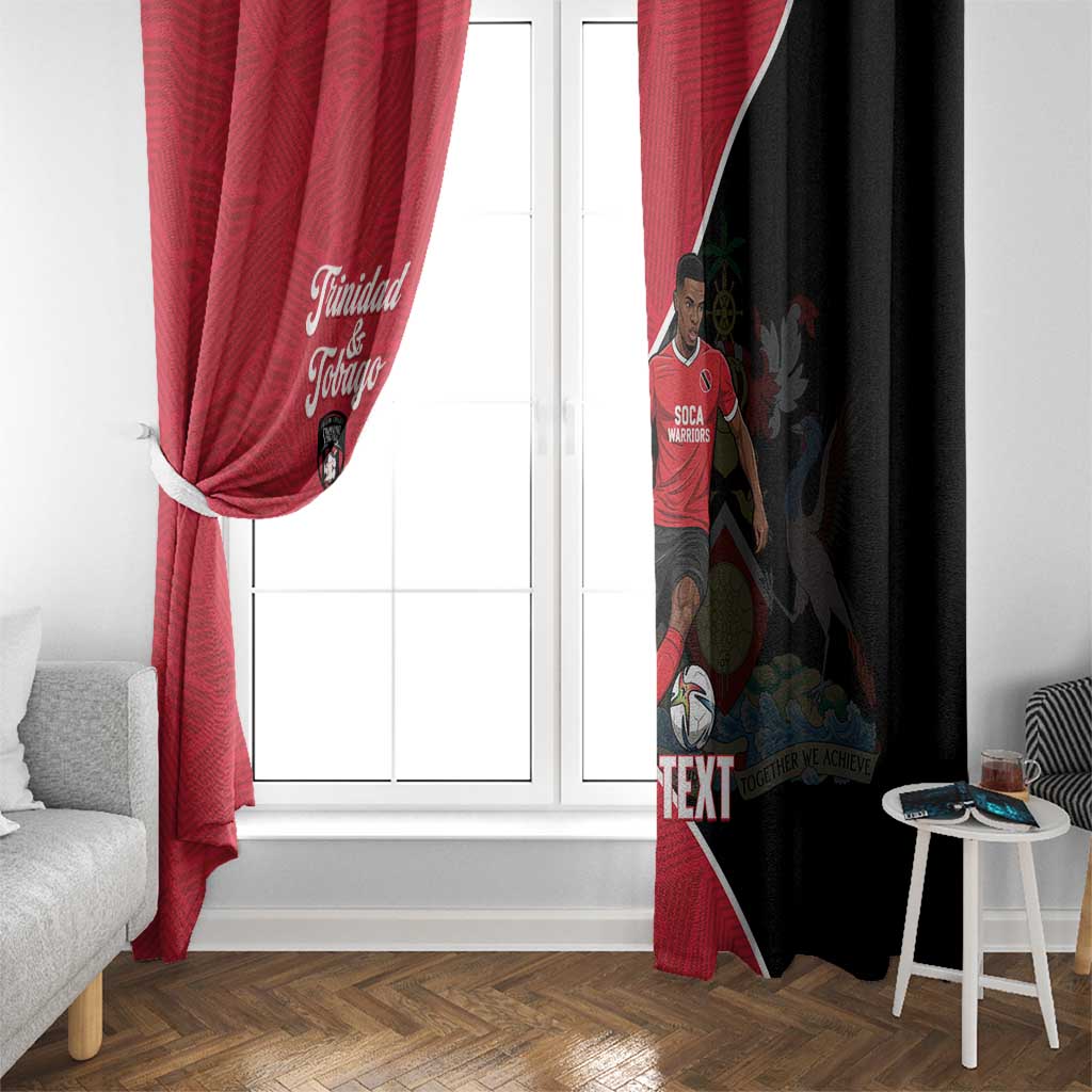 Custom Trinidad and Tobago Football Window Curtain 2025 Go Champions - Wonder Print Shop