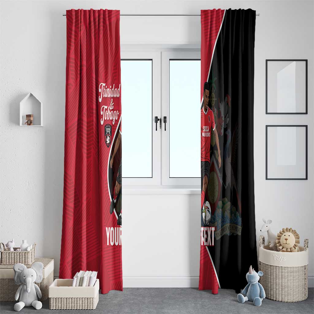 Custom Trinidad and Tobago Football Window Curtain 2025 Go Champions - Wonder Print Shop