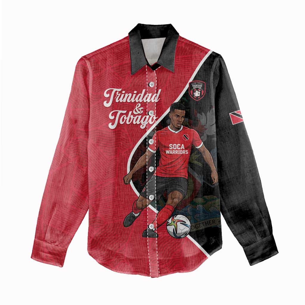 Custom Trinidad and Tobago Football Women Casual Shirt 2025 Go Champions - Wonder Print Shop