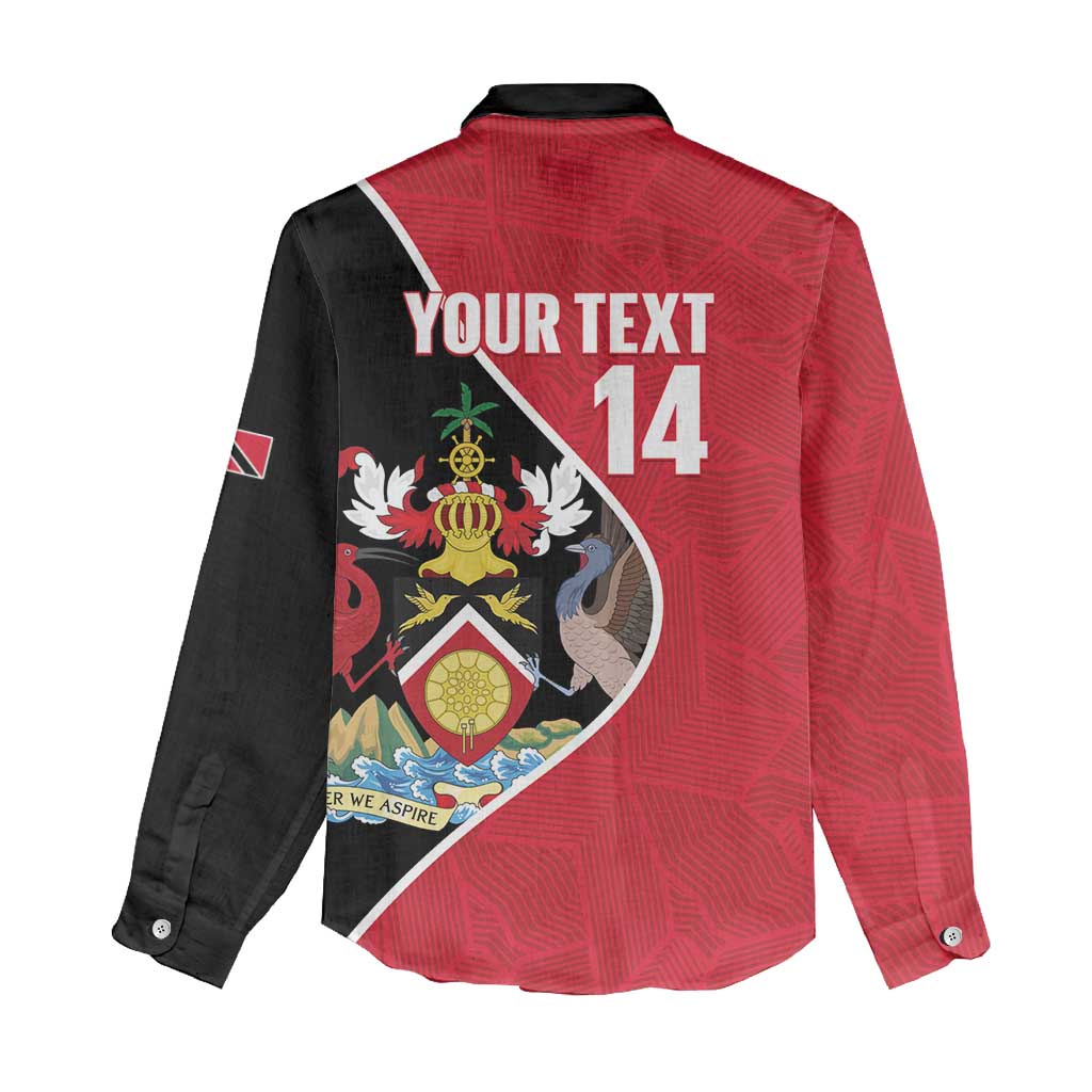 Custom Trinidad and Tobago Football Women Casual Shirt 2025 Go Champions - Wonder Print Shop