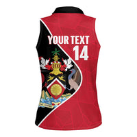 Custom Trinidad and Tobago Football Women Sleeveless Polo Shirt 2025 Go Champions - Wonder Print Shop
