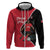 Custom Trinidad and Tobago Football Zip Hoodie 2025 Go Champions - Wonder Print Shop