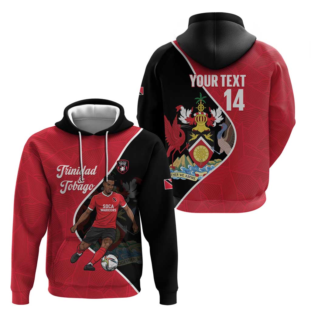 Custom Trinidad and Tobago Football Zip Hoodie 2025 Go Champions - Wonder Print Shop