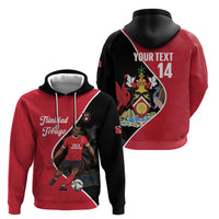 Custom Trinidad and Tobago Football Zip Hoodie 2025 Go Champions - Wonder Print Shop