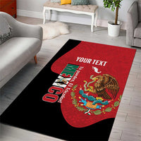 Custom Mexico Football Area Rug Tu Puedes El Tricolor Red - Wonder Print Shop
