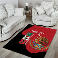 Custom Mexico Football Area Rug Tu Puedes El Tricolor Red - Wonder Print Shop