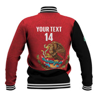 Custom Mexico Football Baseball Jacket Tu Puedes El Tricolor Red - Wonder Print Shop