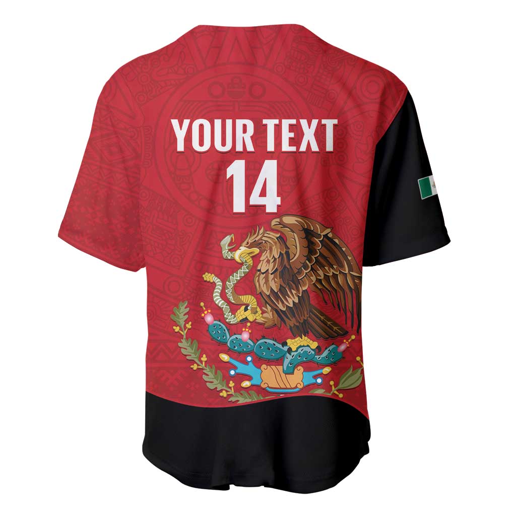 Custom Mexico Football Baseball Jersey Tu Puedes El Tricolor Red - Wonder Print Shop
