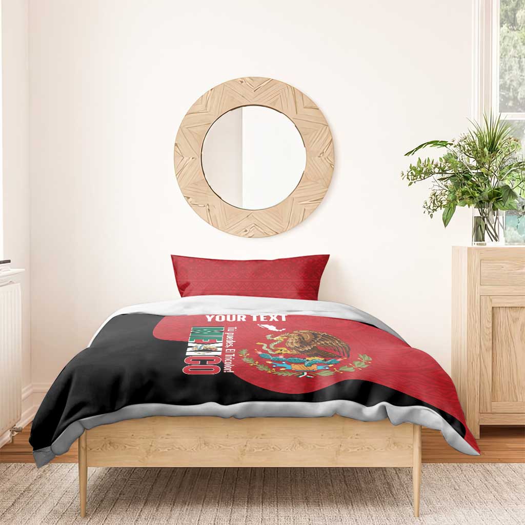 Custom Mexico Football Bedding Set Tu Puedes El Tricolor Red - Wonder Print Shop
