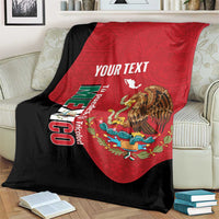 Custom Mexico Football Blanket Tu Puedes El Tricolor Red - Wonder Print Shop