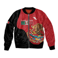 Custom Mexico Football Bomber Jacket Tu Puedes El Tricolor Red - Wonder Print Shop