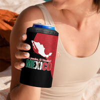 Custom Mexico Football 4 in 1 Can Cooler Tumbler Tu Puedes El Tricolor Red - Wonder Print Shop