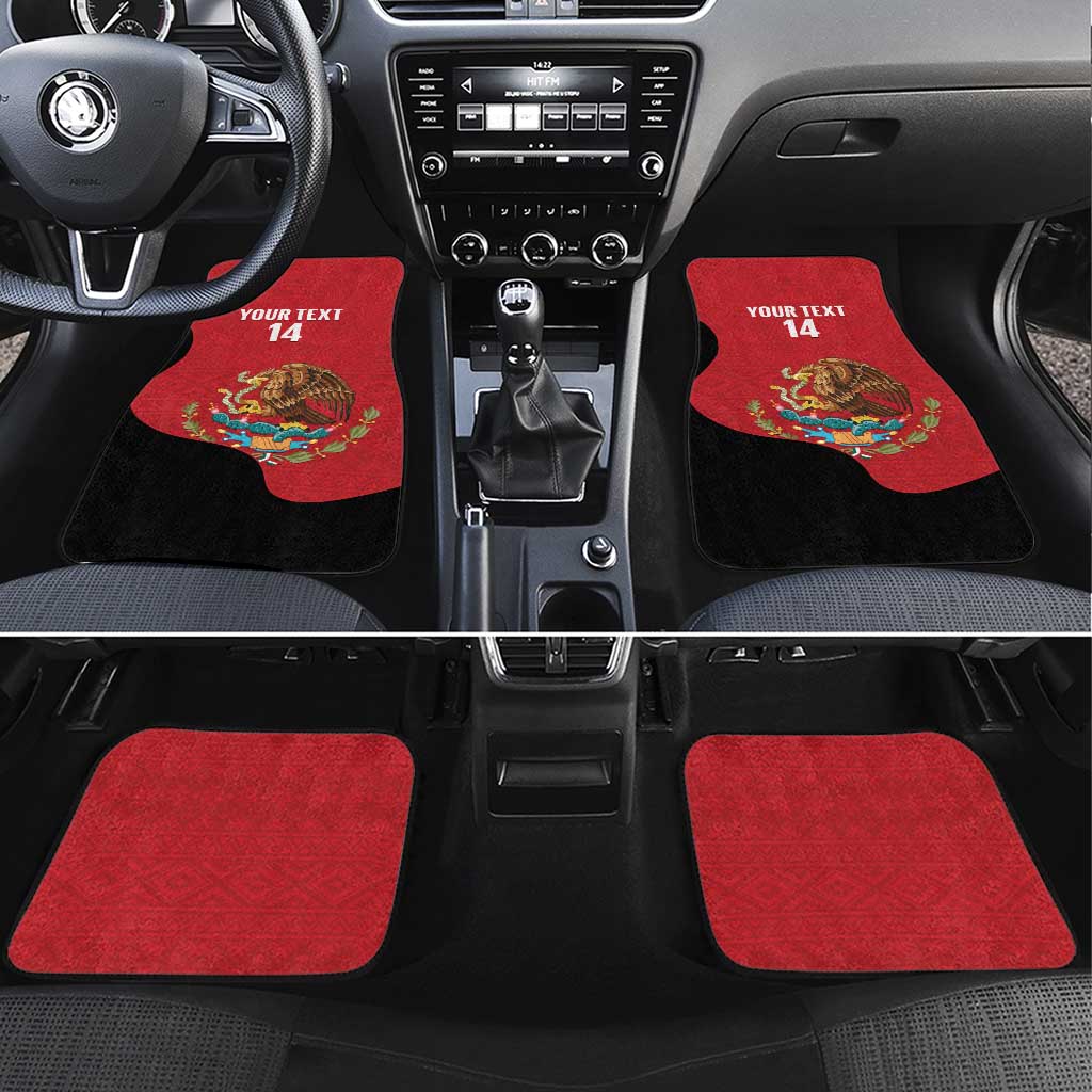 Custom Mexico Football Car Mats Tu Puedes El Tricolor Red - Wonder Print Shop