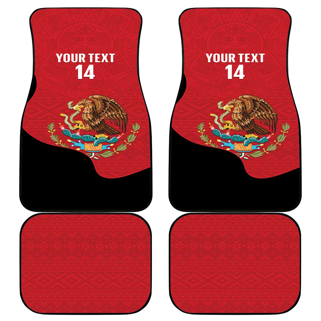 Custom Mexico Football Car Mats Tu Puedes El Tricolor Red - Wonder Print Shop