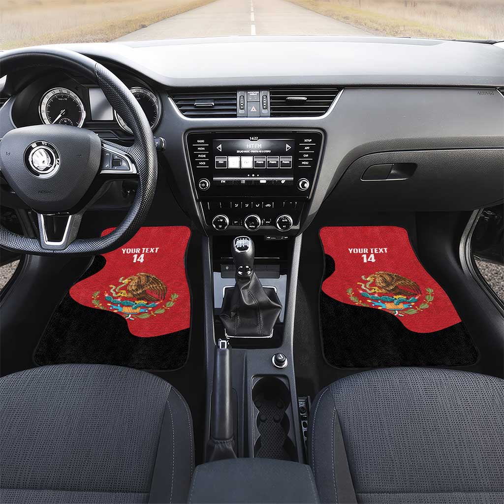 Custom Mexico Football Car Mats Tu Puedes El Tricolor Red - Wonder Print Shop