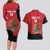 Custom Mexico Football Couples Matching Long Sleeve Bodycon Dress and Hawaiian Shirt Tu Puedes El Tricolor Red - Wonder Print Shop