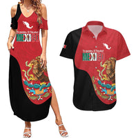 Custom Mexico Football Couples Matching Summer Maxi Dress and Hawaiian Shirt Tu Puedes El Tricolor Red - Wonder Print Shop