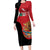 Custom Mexico Football Family Matching Long Sleeve Bodycon Dress and Hawaiian Shirt Tu Puedes El Tricolor Red - Wonder Print Shop