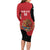 Custom Mexico Football Family Matching Long Sleeve Bodycon Dress and Hawaiian Shirt Tu Puedes El Tricolor Red - Wonder Print Shop