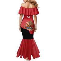 Custom Mexico Football Family Matching Mermaid Dress and Hawaiian Shirt Tu Puedes El Tricolor Red - Wonder Print Shop