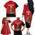 Custom Mexico Football Family Matching Off The Shoulder Long Sleeve Dress and Hawaiian Shirt Tu Puedes El Tricolor Red - Wonder Print Shop