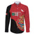 Custom Mexico Football Family Matching Puletasi and Hawaiian Shirt Tu Puedes El Tricolor Red - Wonder Print Shop