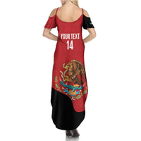 Custom Mexico Football Family Matching Summer Maxi Dress and Hawaiian Shirt Tu Puedes El Tricolor Red - Wonder Print Shop