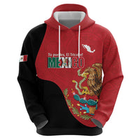 Custom Mexico Football Hoodie Tu Puedes El Tricolor Red - Wonder Print Shop