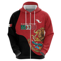 Custom Mexico Football Hoodie Tu Puedes El Tricolor Red - Wonder Print Shop
