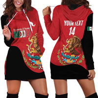 Custom Mexico Football Hoodie Dress Tu Puedes El Tricolor Red - Wonder Print Shop