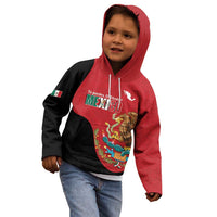 Custom Mexico Football Kid Hoodie Tu Puedes El Tricolor Red - Wonder Print Shop