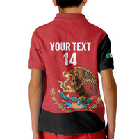 Custom Mexico Football Kid Polo Shirt Tu Puedes El Tricolor Red - Wonder Print Shop