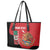 Custom Mexico Football Leather Tote Bag Tu Puedes El Tricolor Red - Wonder Print Shop