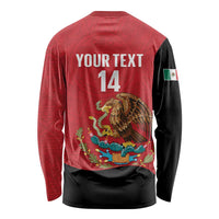 Custom Mexico Football Long Sleeve Shirt Tu Puedes El Tricolor Red - Wonder Print Shop