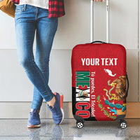 Custom Mexico Football Luggage Cover Tu Puedes El Tricolor Red - Wonder Print Shop