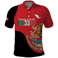 Custom Mexico Football Polo Shirt Tu Puedes El Tricolor Red - Wonder Print Shop