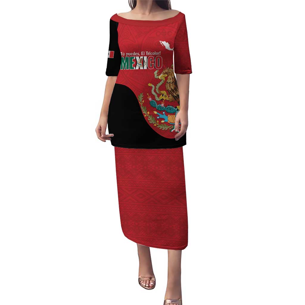 Custom Mexico Football Puletasi Tu Puedes El Tricolor Red - Wonder Print Shop