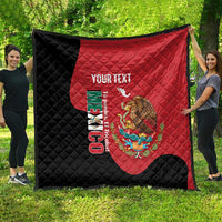 Custom Mexico Football Quilt Tu Puedes El Tricolor Red - Wonder Print Shop