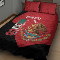 Custom Mexico Football Quilt Bed Set Tu Puedes El Tricolor Red - Wonder Print Shop