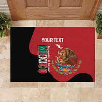 Custom Mexico Football Rubber Doormat Tu Puedes El Tricolor Red - Wonder Print Shop