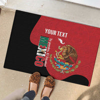 Custom Mexico Football Rubber Doormat Tu Puedes El Tricolor Red - Wonder Print Shop
